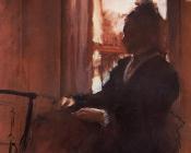 埃德加德加 - Woman at the Window